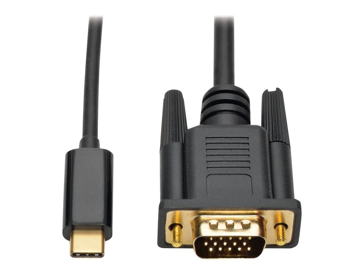 Tripp Lite USB C to VGA Adapter Cable Converter 1080p M/M USB Type C to VGA, USB-C, USB Type-C 6ft 6' - external video