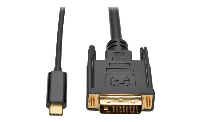 Betjening mulig Fortæl mig udluftning Tripp Lite USB C to DVI Adapter Cable Converter 1080p M/M USB Type C to DVI,  USB-C, USB Type-C 6ft 6' - external video - U444-006-D - USB Adapters -  CDW.com