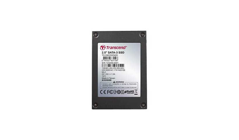 Transcend SSD420I Industrial - SSD - 128 GB - SATA 6Gb/s