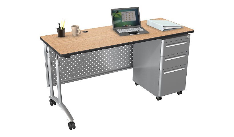 BALT Modular Teacher's Desk Single Pedestal Desk Set - pedestal desk