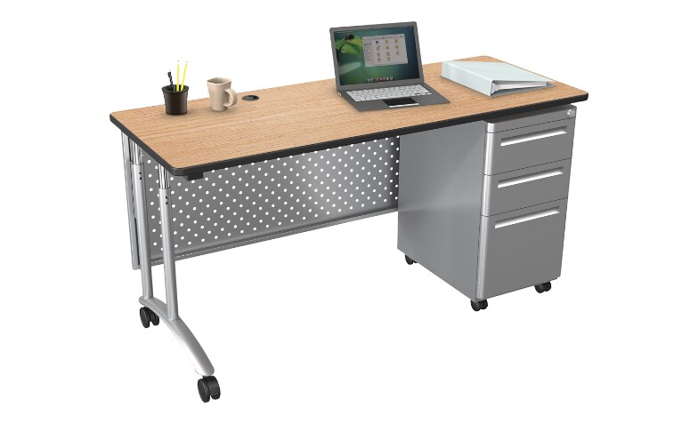 Balt Modular Teacher S Desk Single Pedestal Desk Set Pedestal
