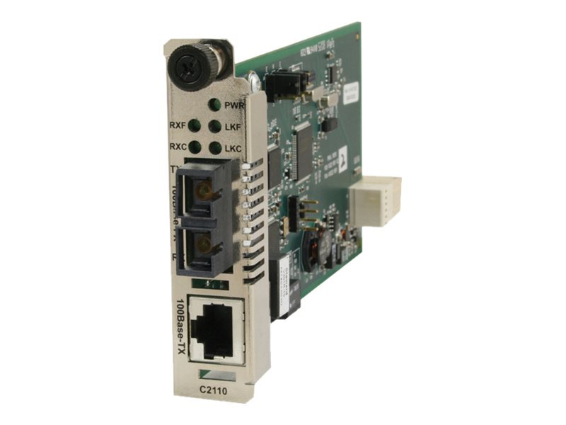 Lantronix ION C2110 Series - fiber media converter - 100Mb LAN, 100Mb LAN (