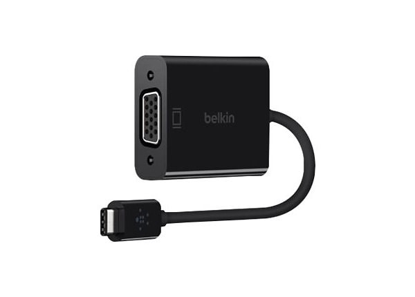 Ubarmhjertig Blueprint For det andet Belkin USB-C to VGA Adapter - external video adapter - black - B2B143-BLK - USB  Adapters - CDW.com