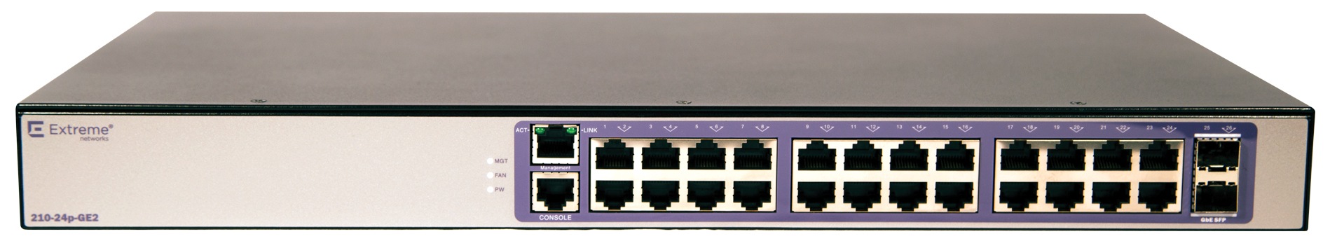 Extreme Networks ExtremeSwitching 210 Series 210-12p-GE2 - switch - 12 ports - managed - rack-mountable