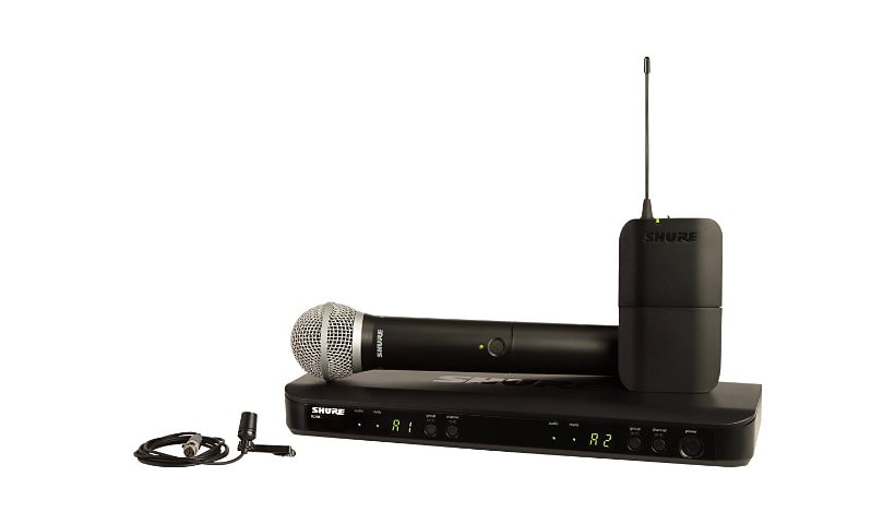 Shure BLX1288/CVL Dual Channel Combo Wireless System - wireless microphone