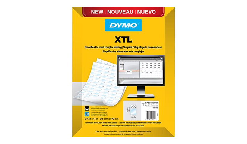 Dymo XTL Laminated - labels - 2592 label(s) - 24 x 23 mm