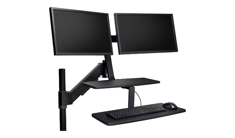 Kensington SmartFit Sit/Stand Workstation - stand - for 2 monitors