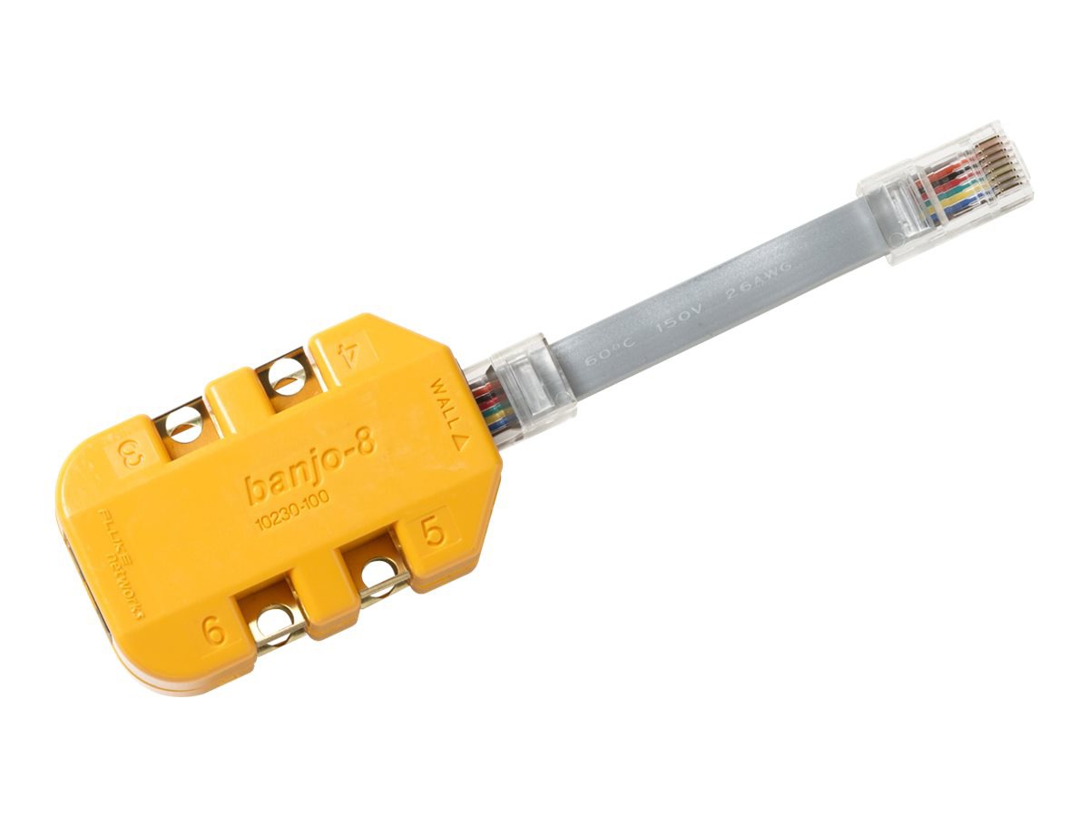 Fluke Networks 8-wire in-Line Modular Adapter - modular adapter