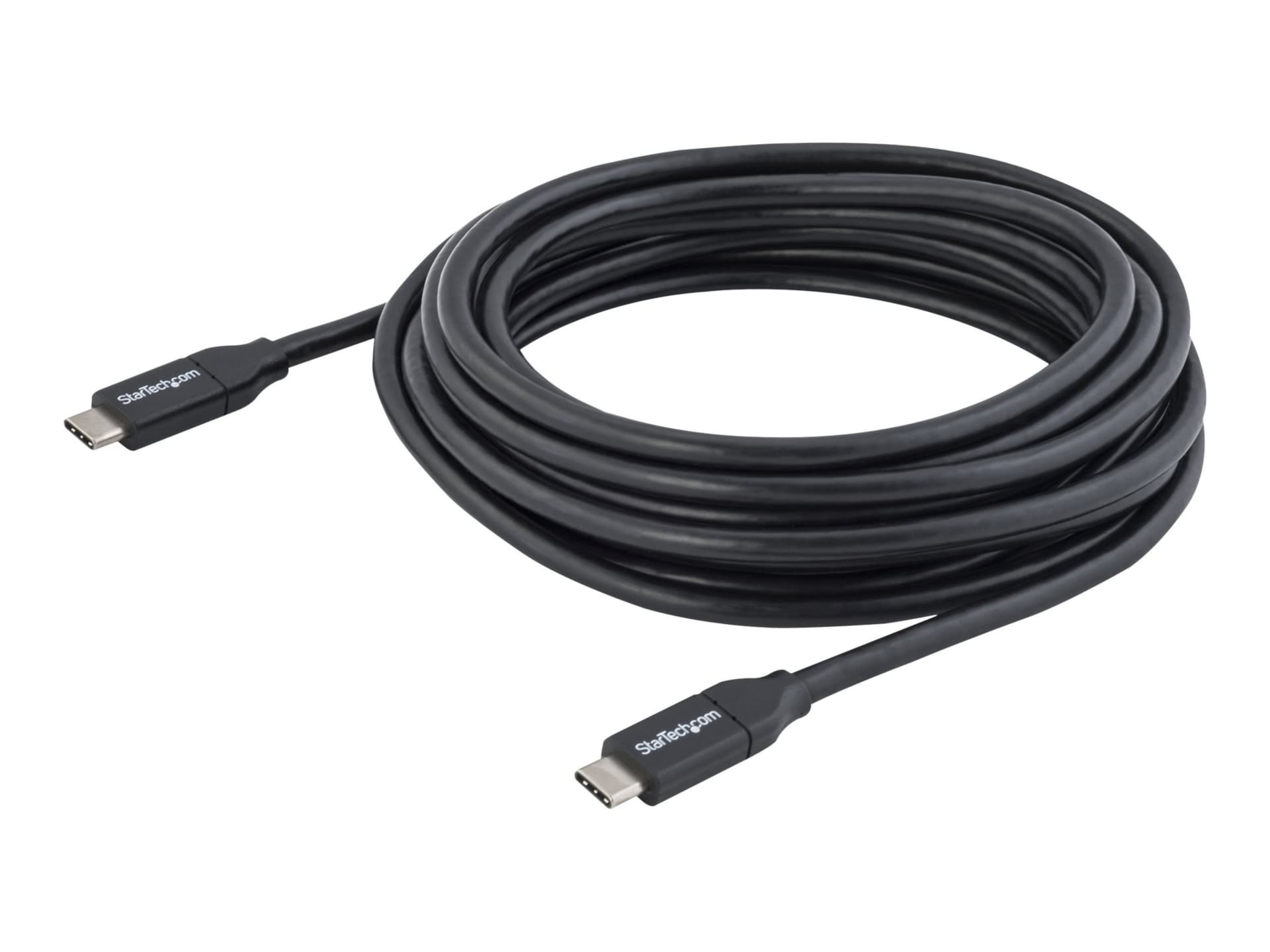Câble USB C StarTech.com, 4 m 13 pi, avec PD 5 A – USB 2.0 – certifié USB-IF