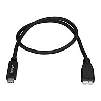 StarTech.com 0.5 m USB 3.1 Type C to Micro B Cable - TB3 Compatible