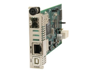 Lantronix C3220 Series - fiber media converter - 10Mb LAN, 100Mb LAN, 1GbE - TAA Compliant