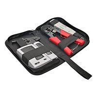 Tripp Lite 4 Pc Network Installer Tool Kit w/ Carrying Case RJ11 RJ12 RJ45