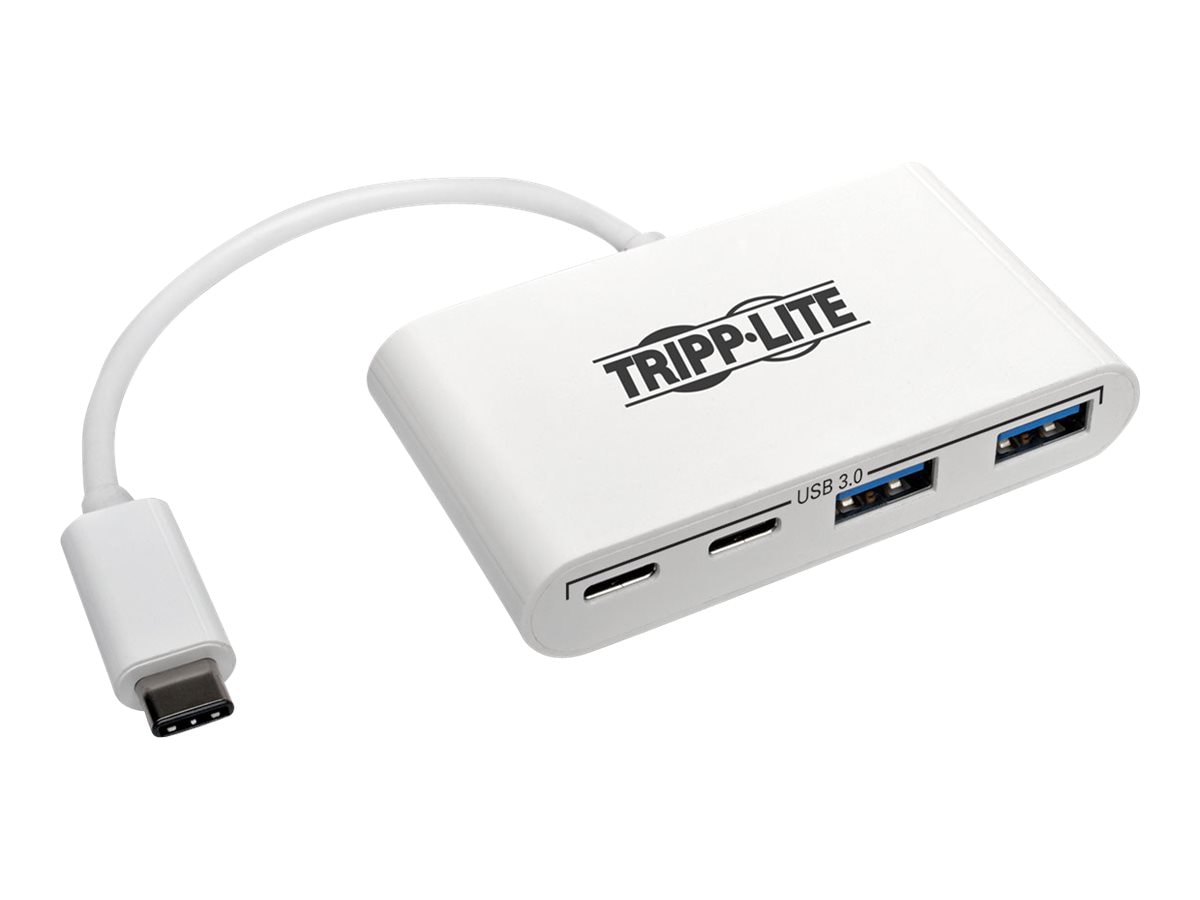 Tripp Lite 4-Port USB C USB 3.1 Gen 1 Portable Hub USB-C to x2 USB-A and x2 USB-C, USB Type-C, USB Type C - hub - 4