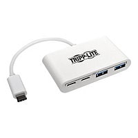 Tripp Lite 4-Port USB C USB 3.1 Gen 1 Portable Hub USB-C to x2 USB-A and x2 USB-C, USB Type-C, USB Type C - hub - 4
