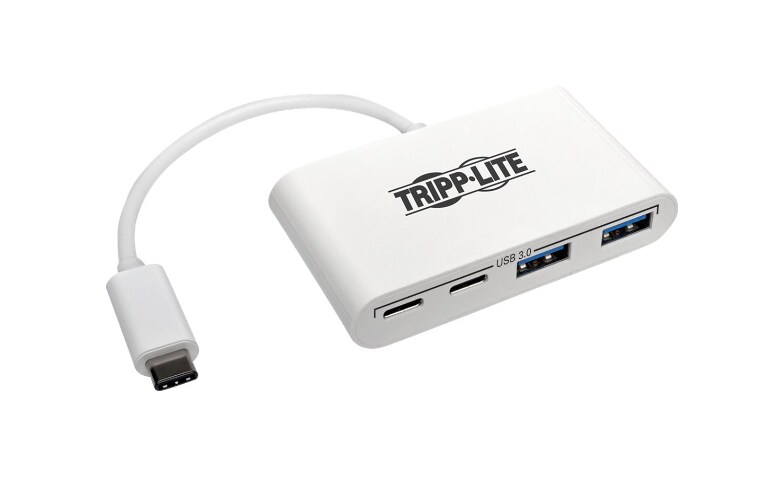 Tripp Lite by Eaton 4-Port USB 3.1 Gen 1 Portable Hub, USB-C to (x2) USB-A and (x2) USB-C - USB Type C - External - 4 USB Port(s) - 2 USB 3.0 Port(s) - 2 USB 3.1 Port(s)