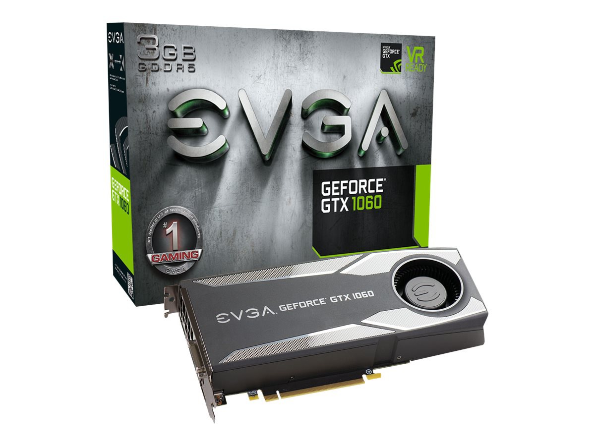 EVGA GeForce GTX 1060 Gaming - Founders Edition - graphics card - GF GTX 1060 - 3 GB