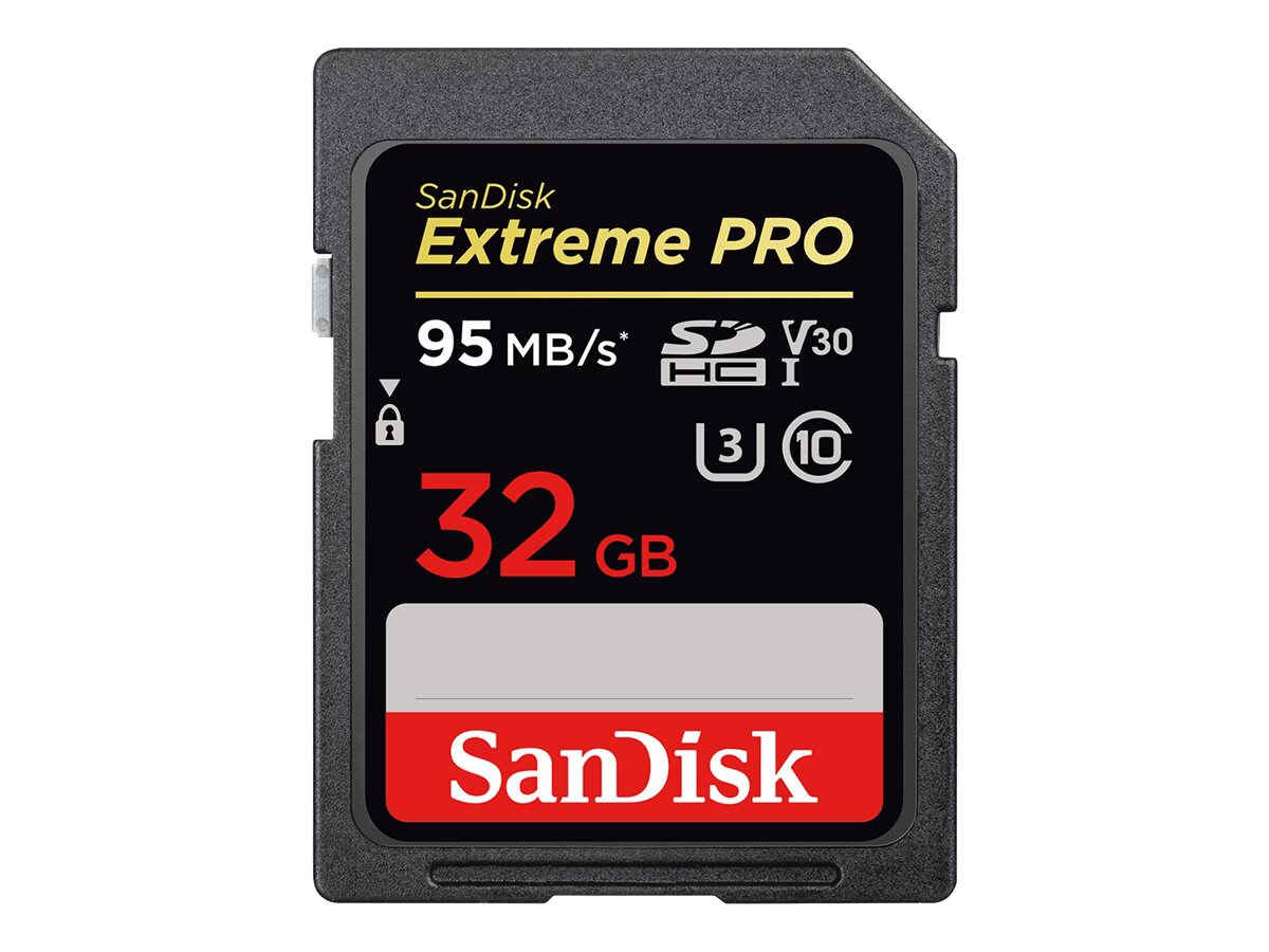 SanDisk Extreme Pro - flash memory card - 32 GB - SDHC UHS-I