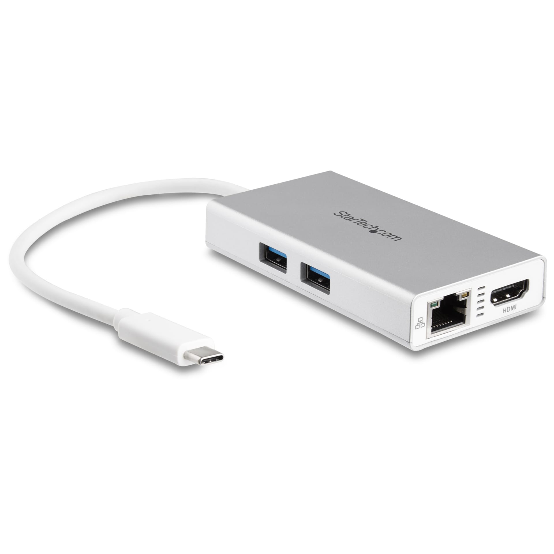 StarTech.com USB-C Multiport Adapter - USB Type-C Travel Dock to 4K HDMI, PD Pass-Through, GbE, USB