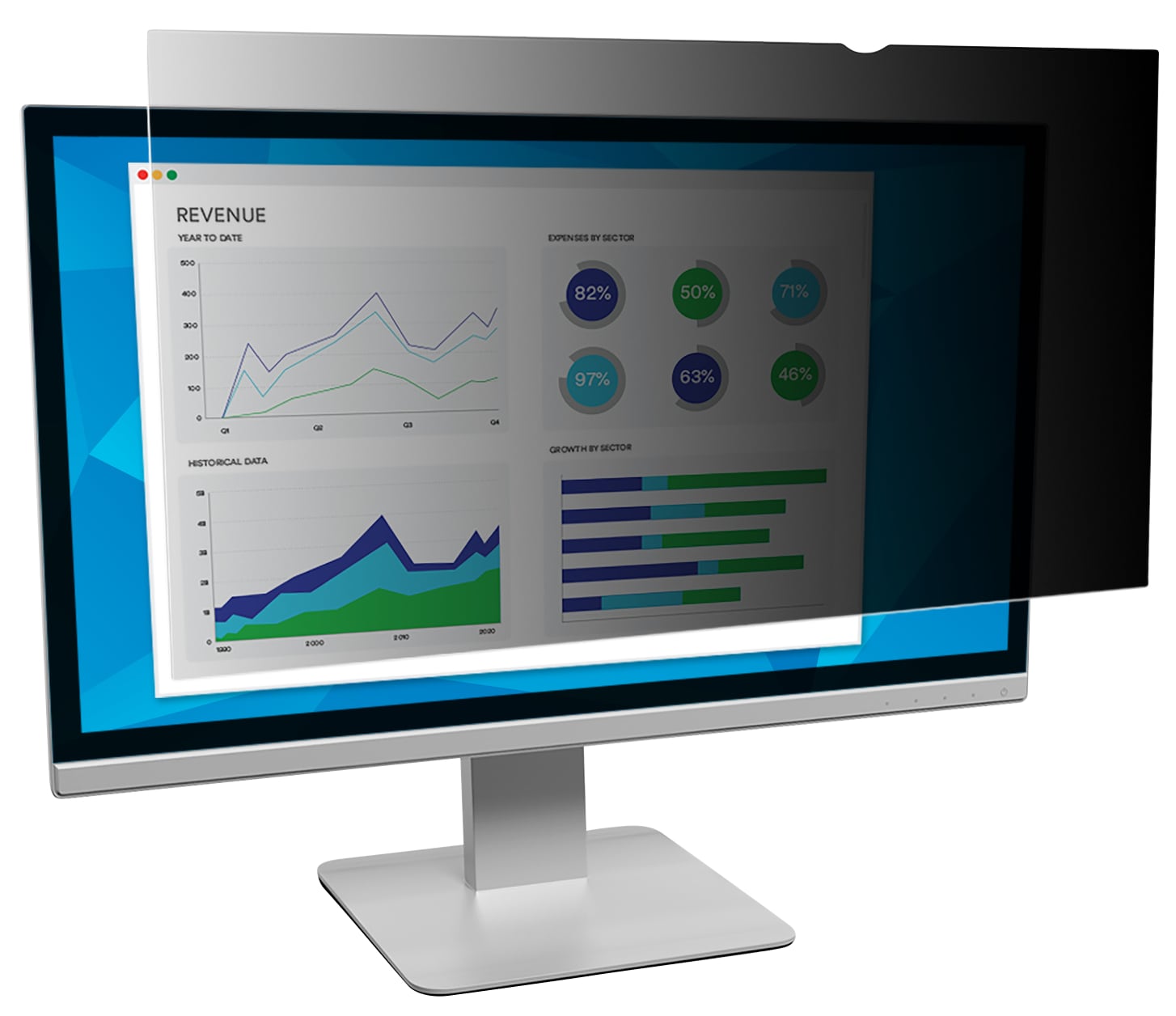 3M Display Privacy Filter - 24.0", 16:10, TAA Compliant