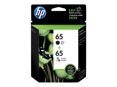 HP 65 Original Standard Yield Inkjet Ink Cartridge - Pigment Black, Tri-col