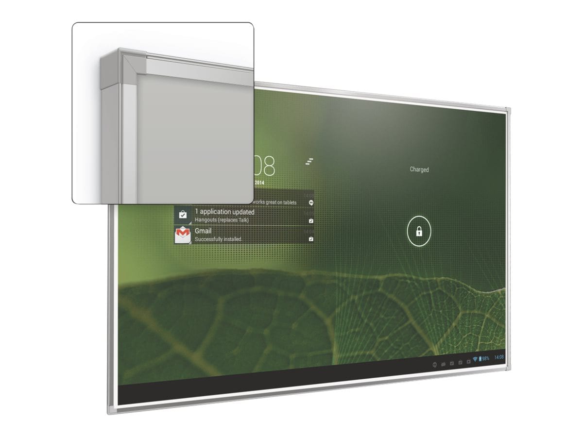 MooreCo Interactive Projector Board with Brio Trim - interactive whiteboard - low gloss white - TAA Compliant