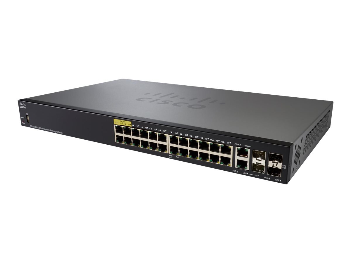 Cisco Small Business SG350-28P - switch - 28 ports - managed - rack-mountab