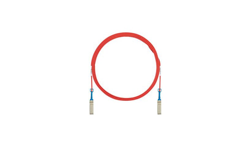 Panduit 10GBase direct attach cable - 13 ft - red