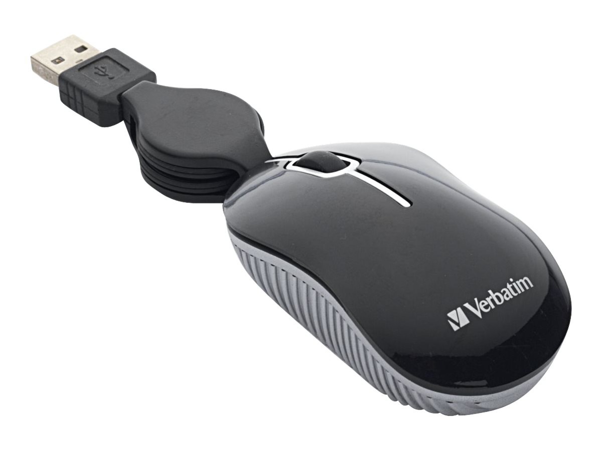 Verbatim Mini Travel Mouse Commuter Series - mouse - USB - black