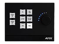 AMX Massio MKP-108 Landscape button panel - black
