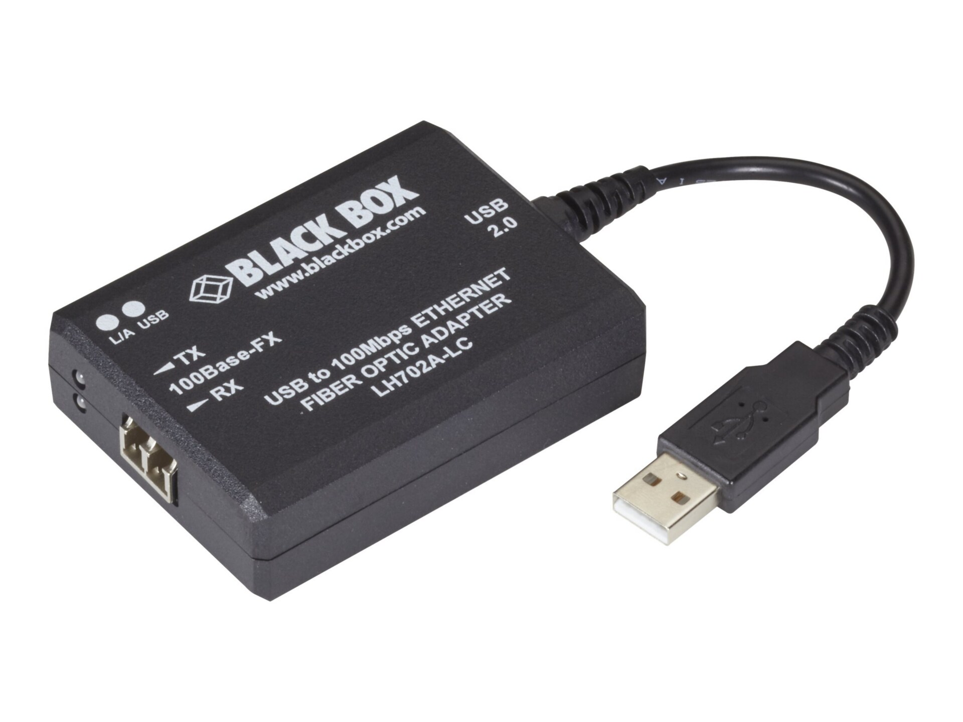 Black Box USB 2.0-to-100BASE-FX Converter - network adapter