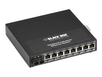 Black Box Hardened Industrial Ethernet Switch Panel-Mount - switch - 8 ports