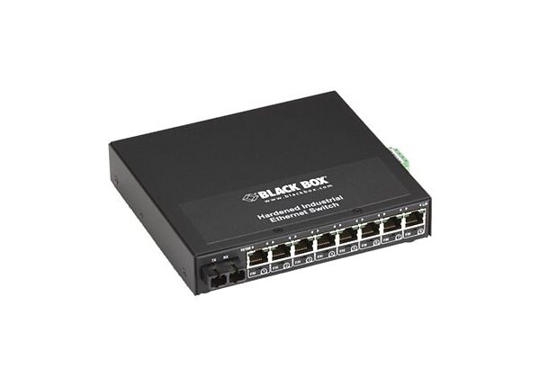 Black Box Hardened Industrial Ethernet Switch Panel-Mount - switch - 8 ports