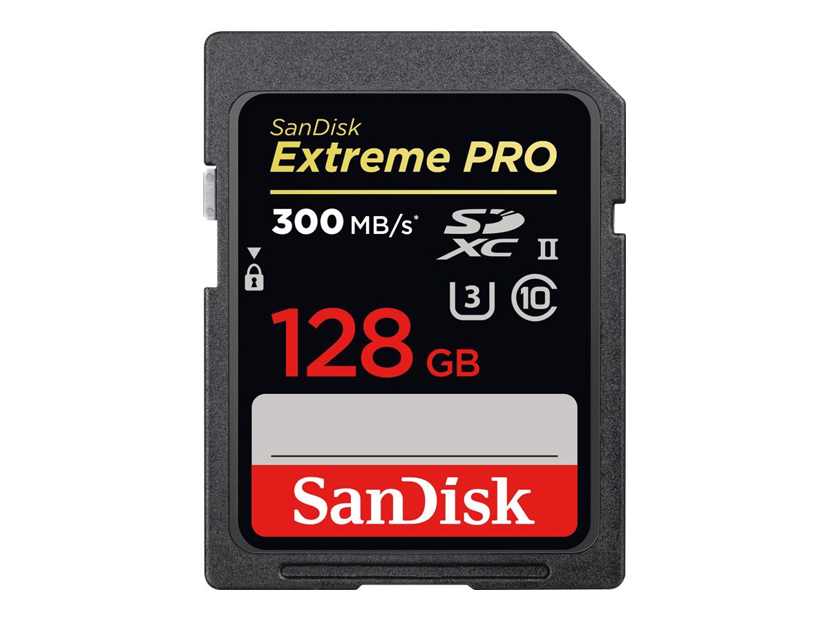 SanDisk Extreme Pro - flash memory card - 128 GB - SDXC UHS-II