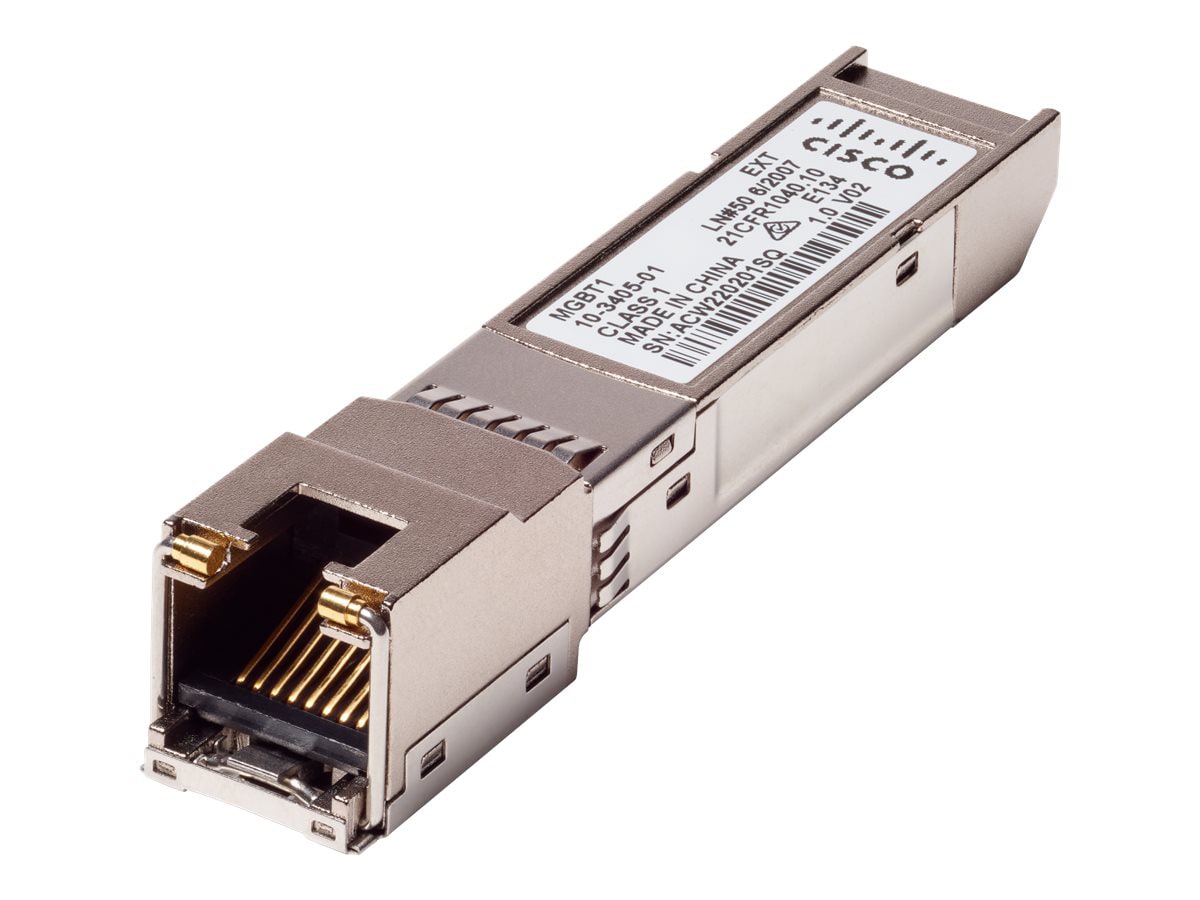 Cisco Small Business MGBT1 - SFP (mini-GBIC) transceiver module - 1GbE