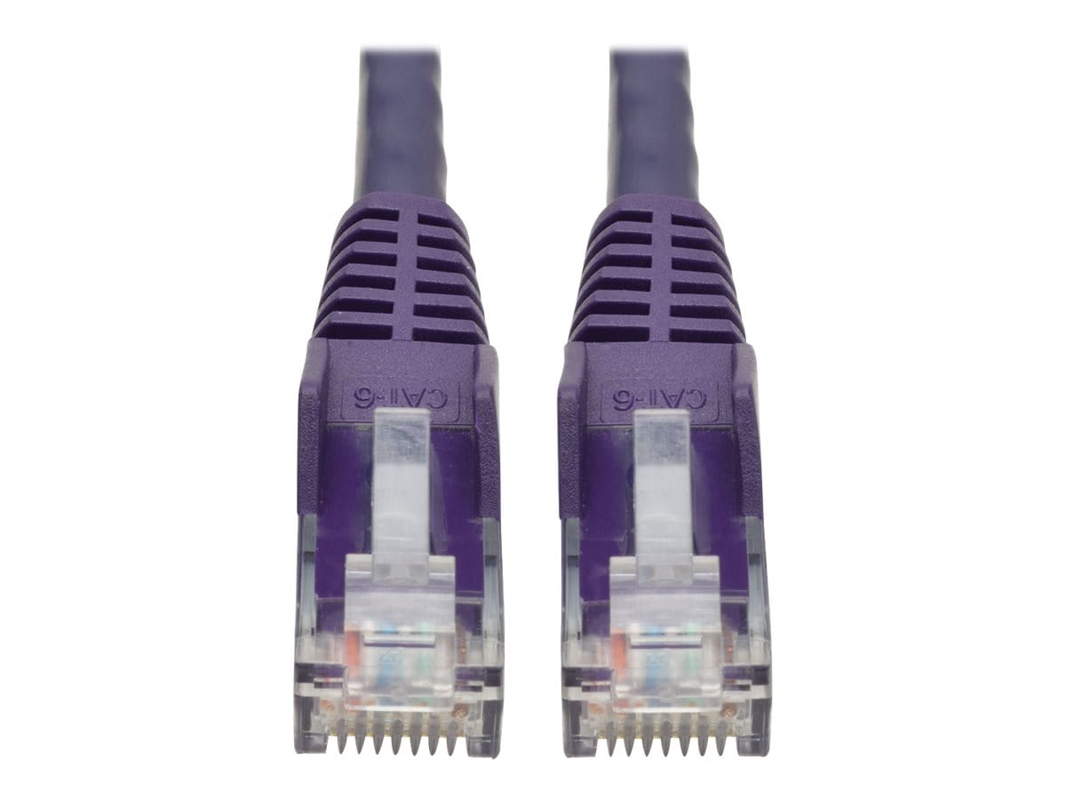 Eaton Tripp Lite Series Cat6 Gigabit Snagless Molded (UTP) Ethernet Cable (RJ45 M/M), PoE, Purple, 6 ft. (1.83 m) -