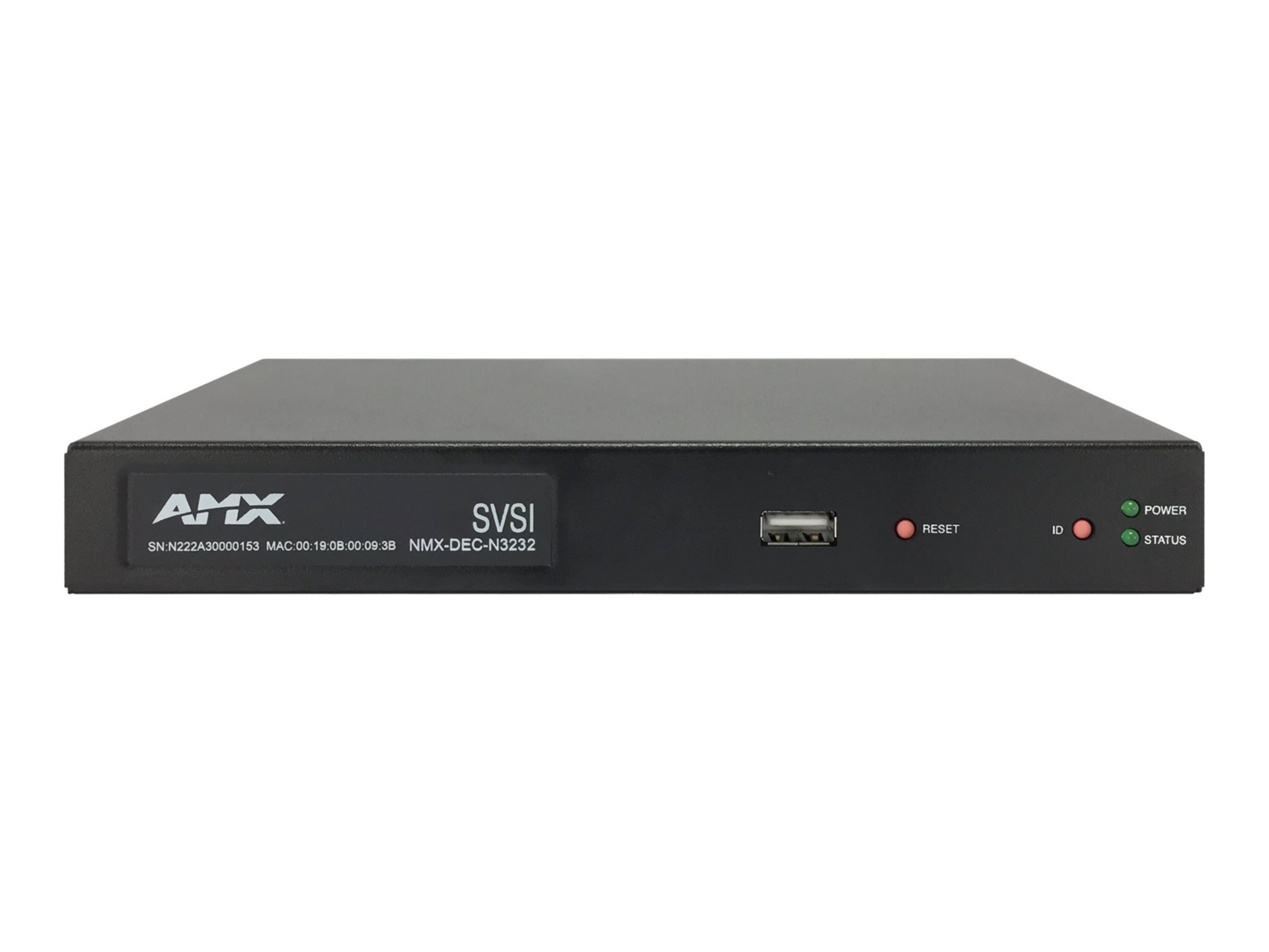 AMX NMX-DEC-N3232 video over IP decoder - FGN3232-SA - Audio