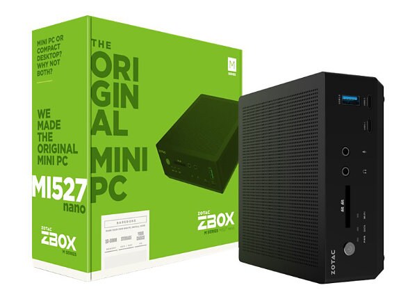 ZOTAC ZBOX M Series MI527 - mini PC - Core i3 7100U 2.4 GHz - 0 GB - 0 GB