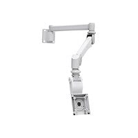 Compulocks VESA Medical Grade Extra Long Articulating Monitor Arm mounting kit - for LCD display / tablet - white
