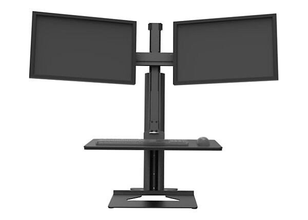 Compulocks Sit Stand - Dual Monitor Workstation - VESA - Black - mounting kit