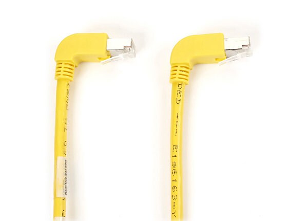 Black Box SpaceGAIN CAT6 1' Stranded Right-Angled Patch Cable - Yellow