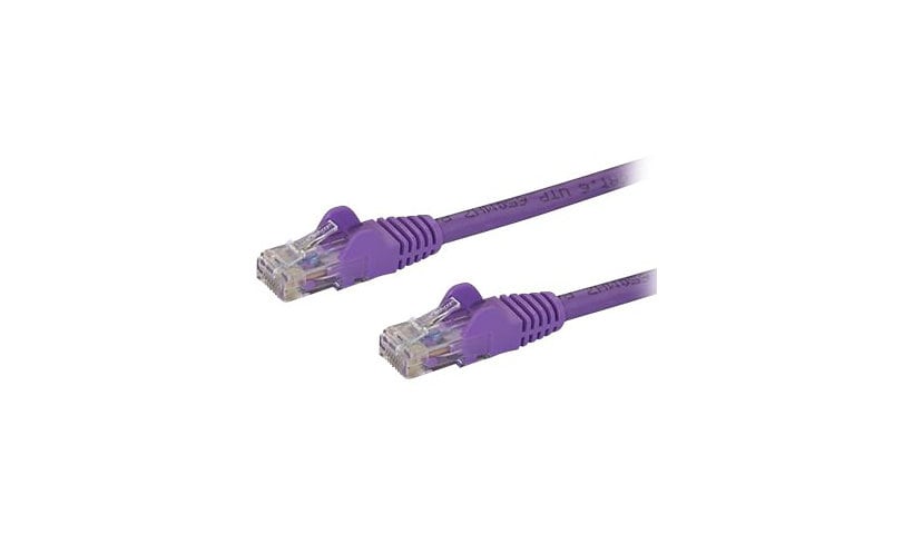 StarTech.com 6ft CAT6 Ethernet Cable - Purple Snagless Gigabit - 100W PoE UTP 650MHz Category 6 Patch Cord UL Certified
