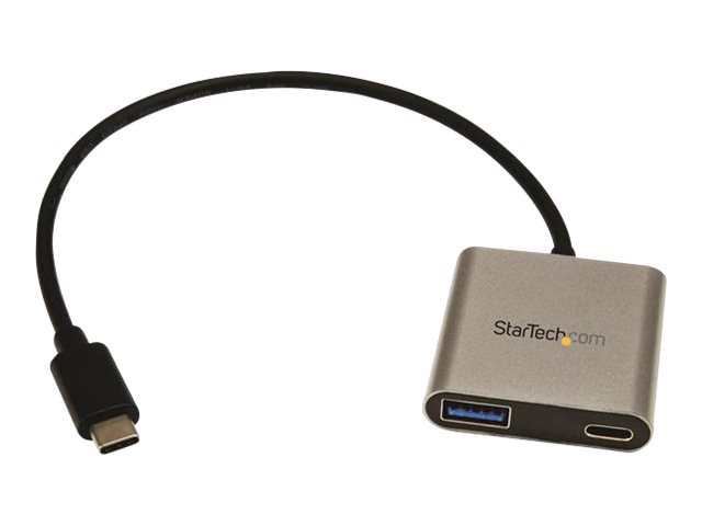StarTech.com USB to USB C Adapter with PD 2.0 - USB-C to A and C - USB 3.0