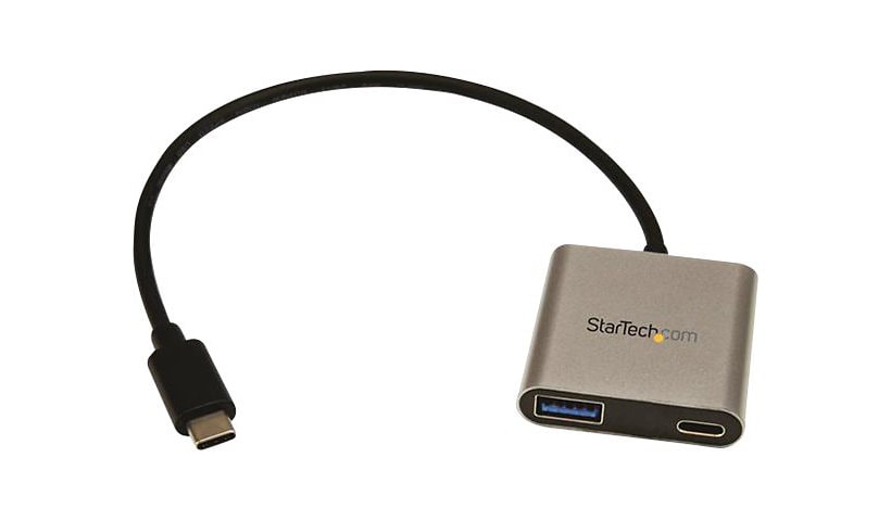 StarTech.com USB to USB C Adapter with PD 2.0 - USB-C to A and C - USB 3.0