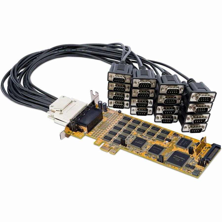 Startech Com 16 Port Pci Express Serial Card High Speed Pcie Serial Card Pex16s550lp