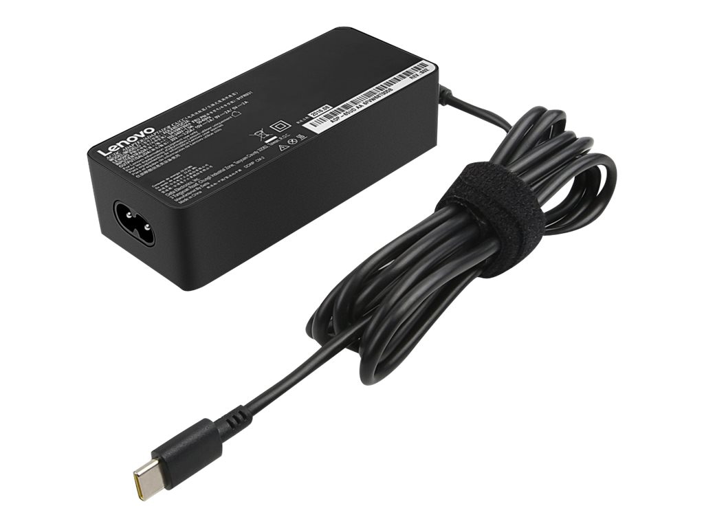 Thumbnail 2 of 3 for Lenovo 65W Standard AC Adapter (USB Type-C) - power adapter - 65 Watt - US