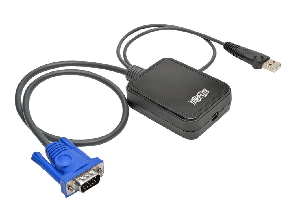 KVM Console to USB 2.0 Portable Laptop Crash Cart Adapter