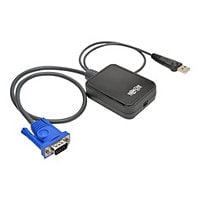 Tripp Lite KVM Console to USB 2.0 Portable Laptop Crash Cart Adapter with File Transfer and Video Capture, 1920 x 1200 @