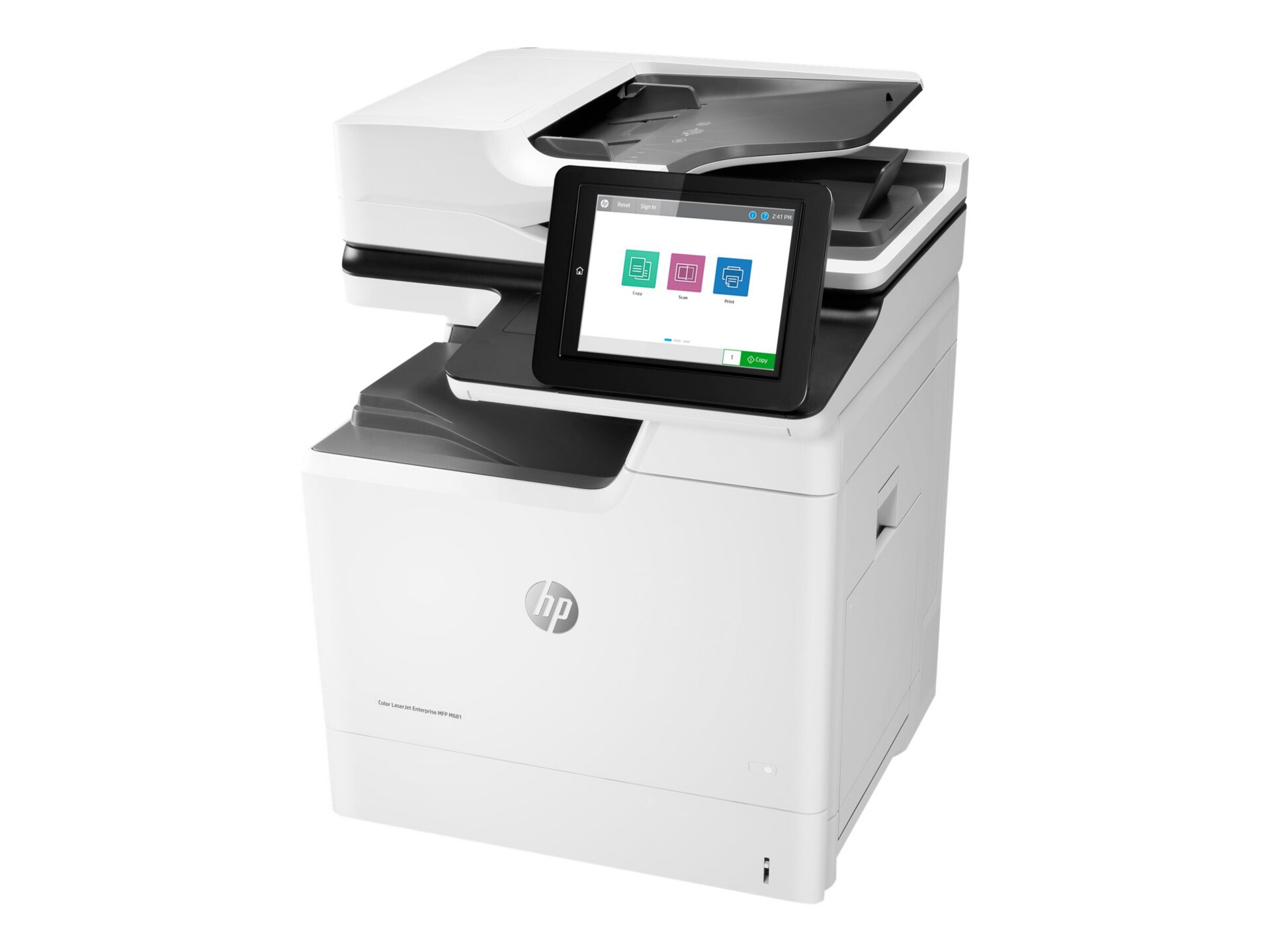 HP LaserJet M681 M681dh Laser Multifunction Printer-Color-Copier/Scanner-50 ppm Mono/50 ppm Color Print-1200x1200