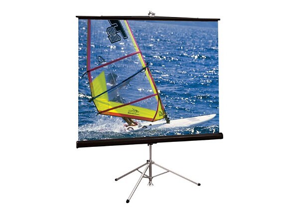 Draper Diplomat/R HDTV Format - projection screen with tripod - 76 in (76 in)