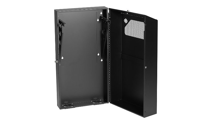 Black Box Low-Profile Vertical Wallmount Cabinet 36"D Equipment - rack - 6U